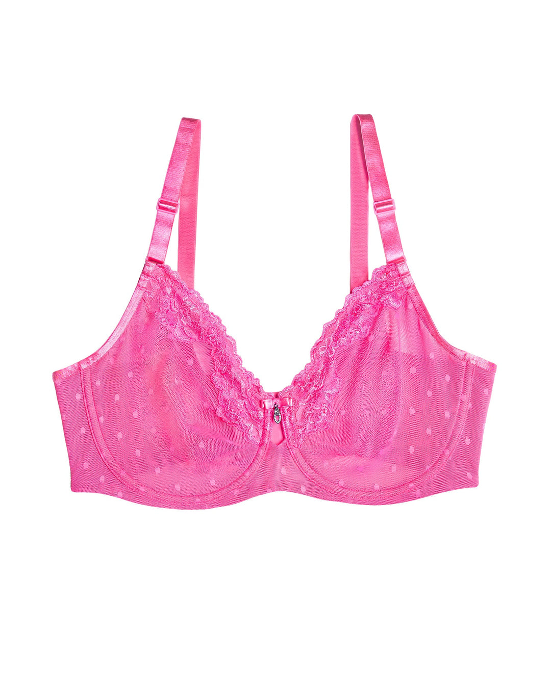Curvy Couture Sheer Whisper Full Coverage Unlined Underwire Bra in Sangria Sunset