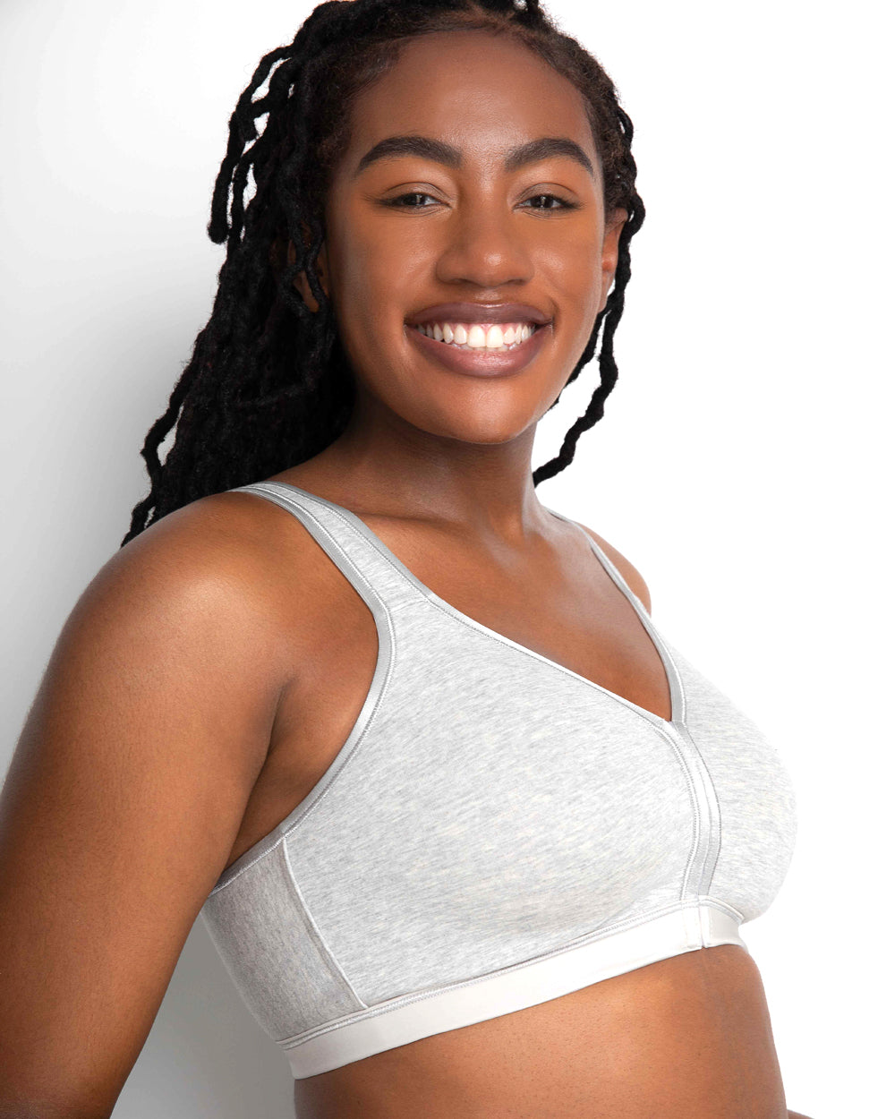 Cotton Luxe Front And Back Close Wireless Bra | Love It Curvy