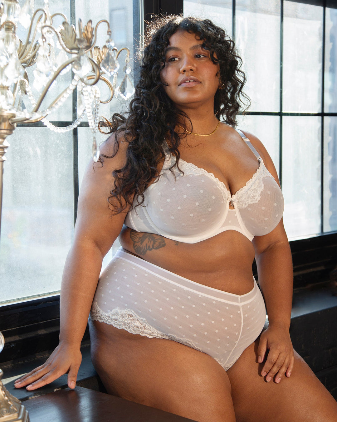 Sheer Whisper Cheeky Boyshort Panty - White