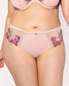 Embroidered Strappy Back Brief Panty | Love It Curvy