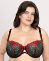 Embroidery Unlined Full Coverage Balconette Bra | Love It Curvy