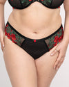Embroidered Strappy Back Brief Panty | Love It Curvy