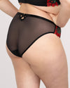 Embroidered Strappy Back Brief Panty | Love It Curvy