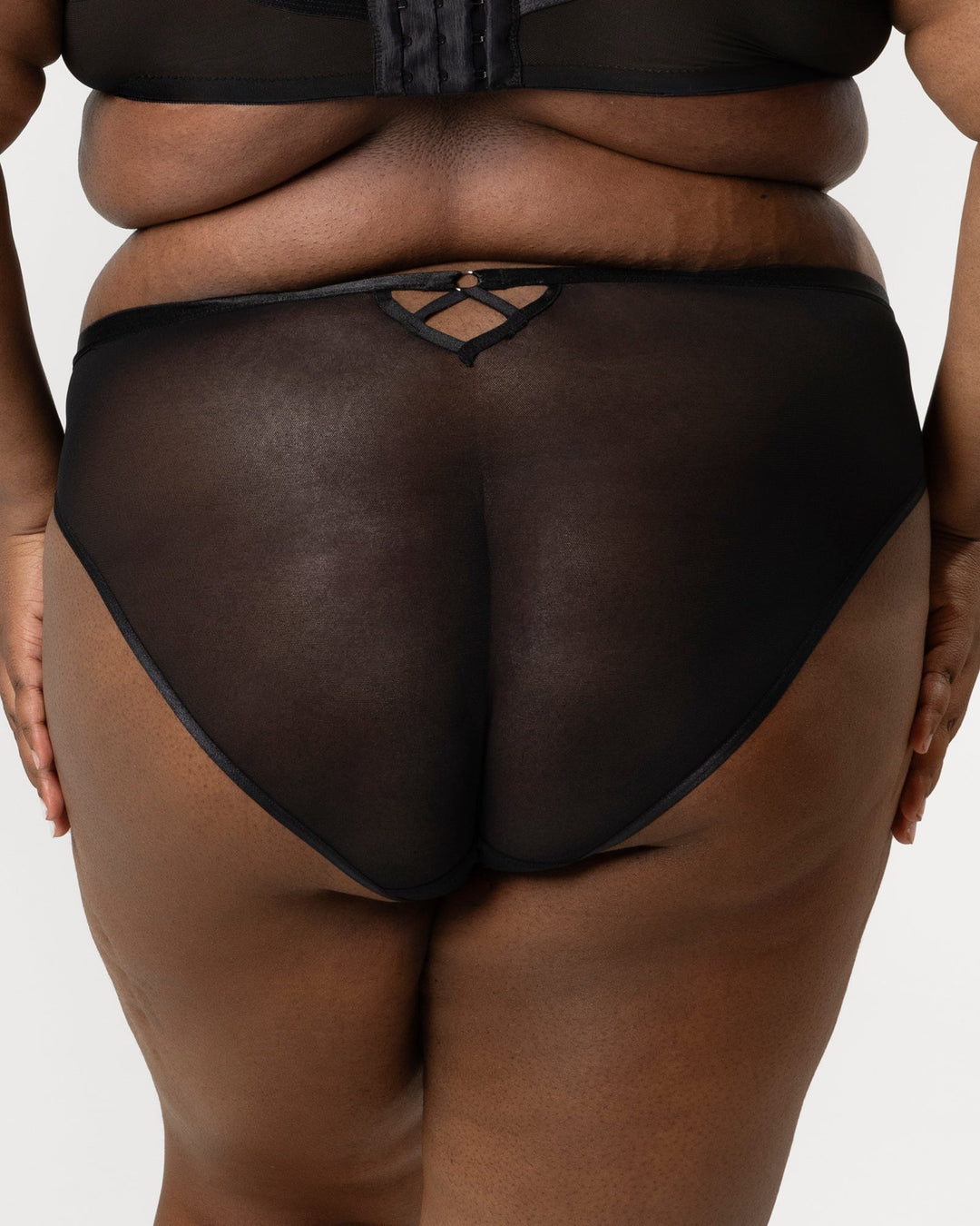 Embroidered Strappy Back Brief Panty | Love It Curvy