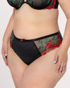 Embroidered Strappy Back Brief Panty | Love It Curvy