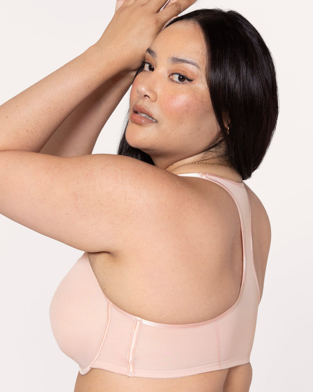 Sheer Mesh Front Close Racerback Unlined Bra | Love It Curvy