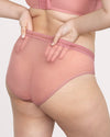 Sheer Mesh High Cut Brief Panty - Wisteria