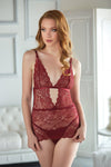 Dahlia Lace Chemise with G-string - Style 17-3003