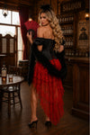 Lavish 6-Piece Saloon Girl Corset Costume