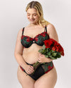 Embroidery Unlined Full Coverage Balconette Bra | Love It Curvy