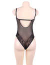 Plus Size Underwired Sheer Lace Bodysuit - Love It Curvy