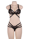 Plus Size Lace Elastic Band Bra Set - Love It Curvy