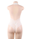 Plus Size Exquisite Lace Open Cup Teddy | Love it Curvy on model