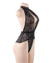 Plus Size Exquisite Lace Open Cup Teddy | Love it Curvy on model