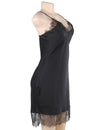 Plus Size Sexy Fashion Silk Satin Lace Women Pajama 2 - Love It Curvy