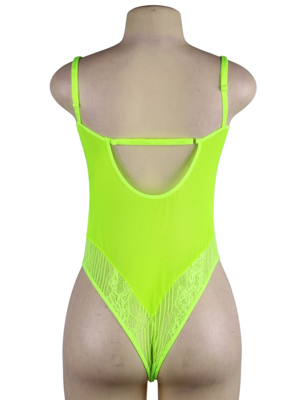 Plus Size Underwired Sheer Lace Bodysuit - Love It Curvy