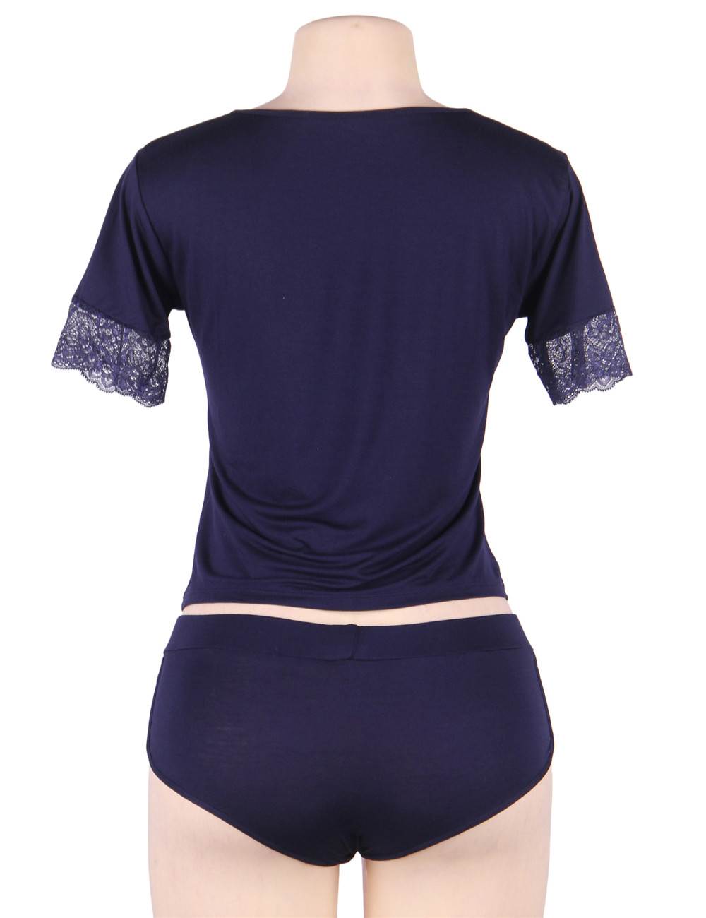 Stretchy Modal Casual Sleepwear Two Piece Set - Love It Curvy