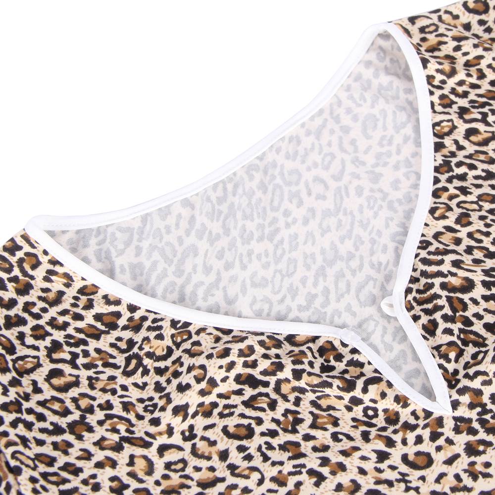 Plus Size Long Sleeve Sexy Leopard Print Pajama - Love It Curvy