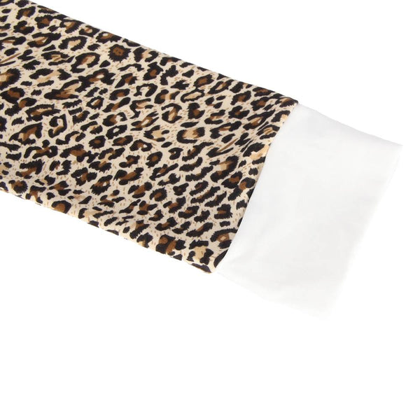 Plus Size Long Sleeve Sexy Leopard Print Pajama - Love It Curvy