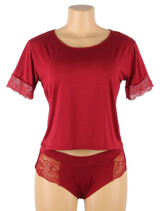 Modal Stretch Two-Piece Sleepwear Set | Love It Curvy