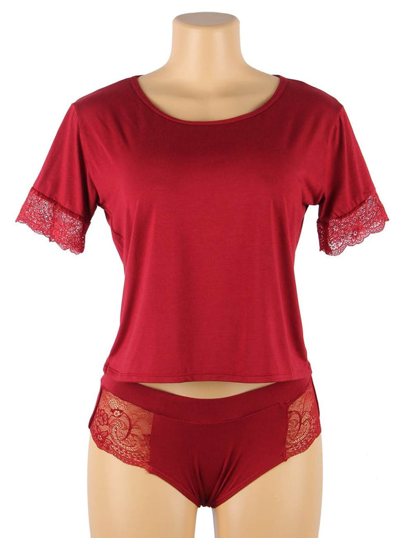 Modal Stretch Two-Piece Sleepwear Set | Love It Curvy
