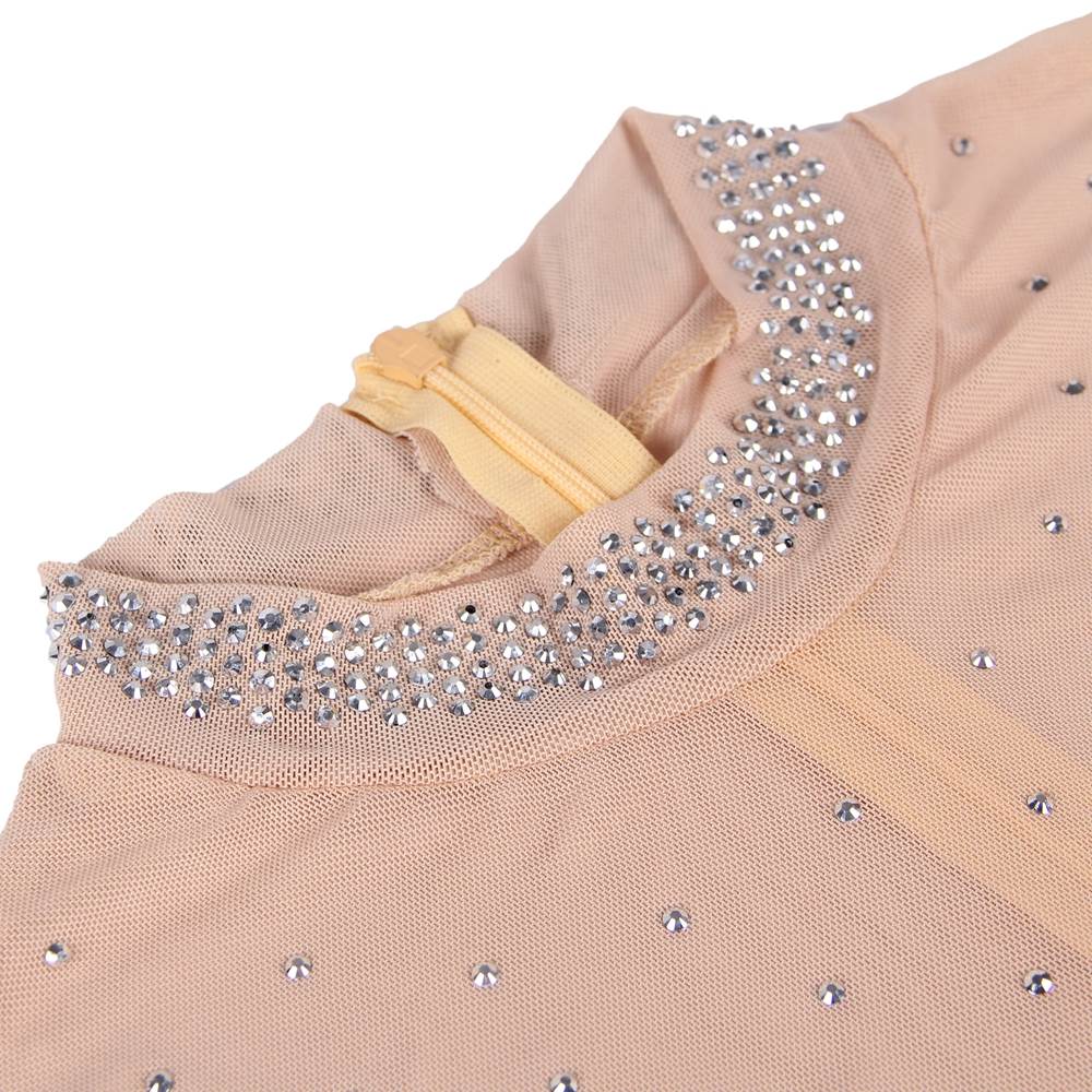 Plus Size Long Sleeve Mesh Rhinestone Sexy Women Transparent Teddy - Love It Curvy