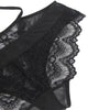 Plus Size Black Delicate Flowers Lace Teddy With Underwire - Love It Curvy