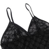 Plus Size Mesh Velvet Deep-V Teddy Bodysuit - Love It Curvy