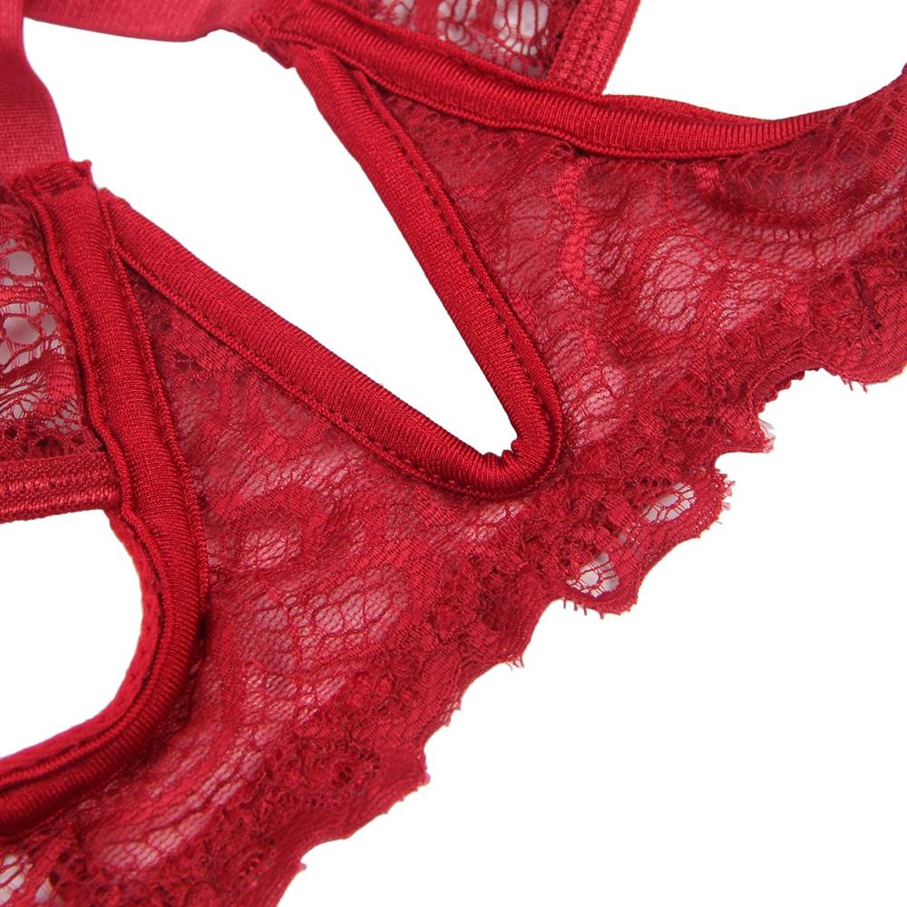 Charm Sexy Lace Underwire Lingerie Set Sheer Bra And Panty Comfort Underwear - Love It Curvy