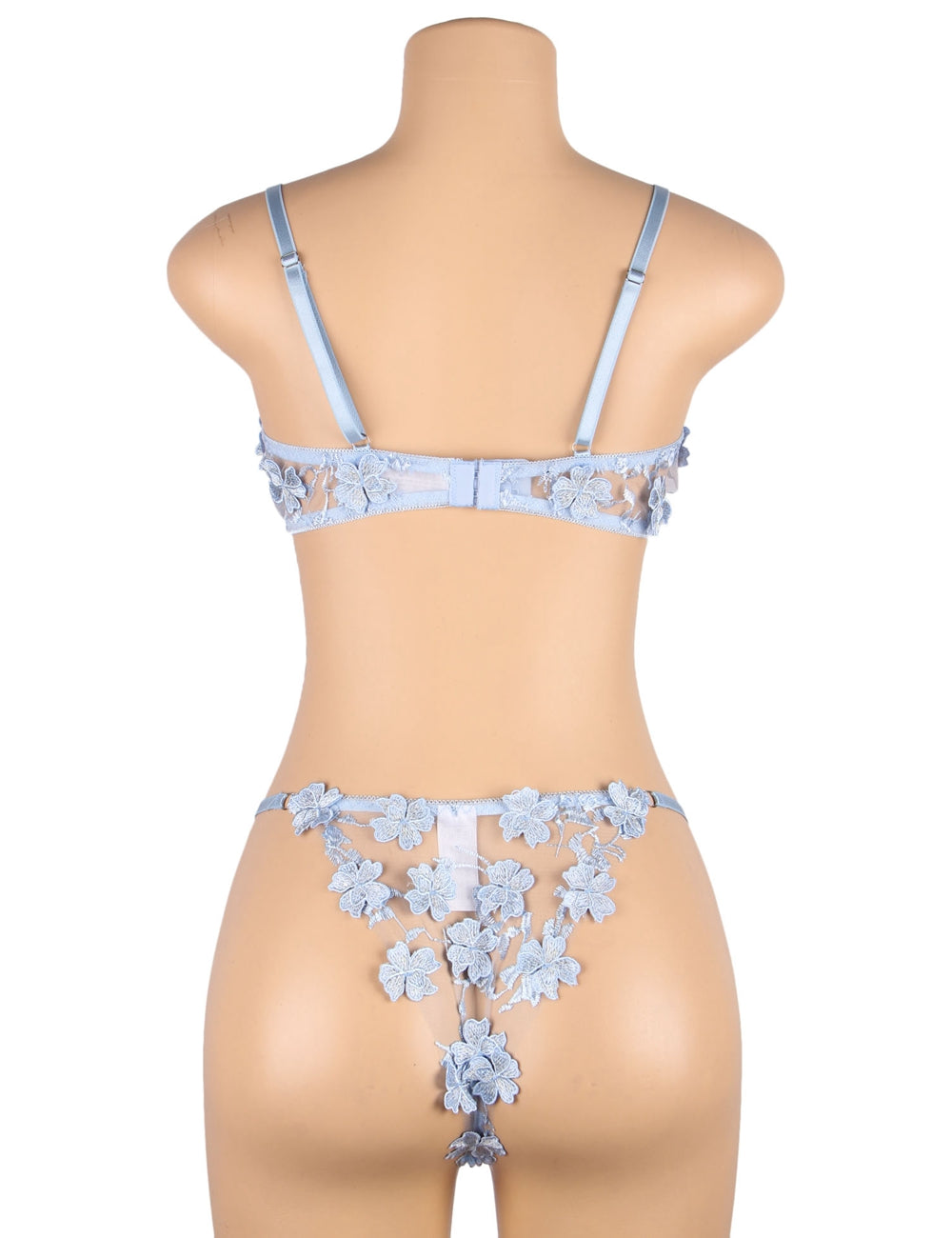 Sexy Lingerie Set For Women Plus Size Sheer Lace Bra Set - Love It Curvy