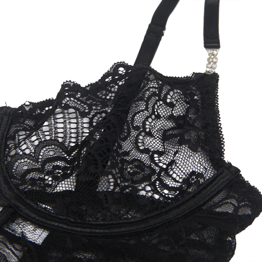 Lace With Underwire Adjustable Straps Babydoll - Love It Curvy