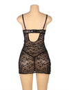 Lace With Underwire Adjustable Straps Babydoll - Love It Curvy