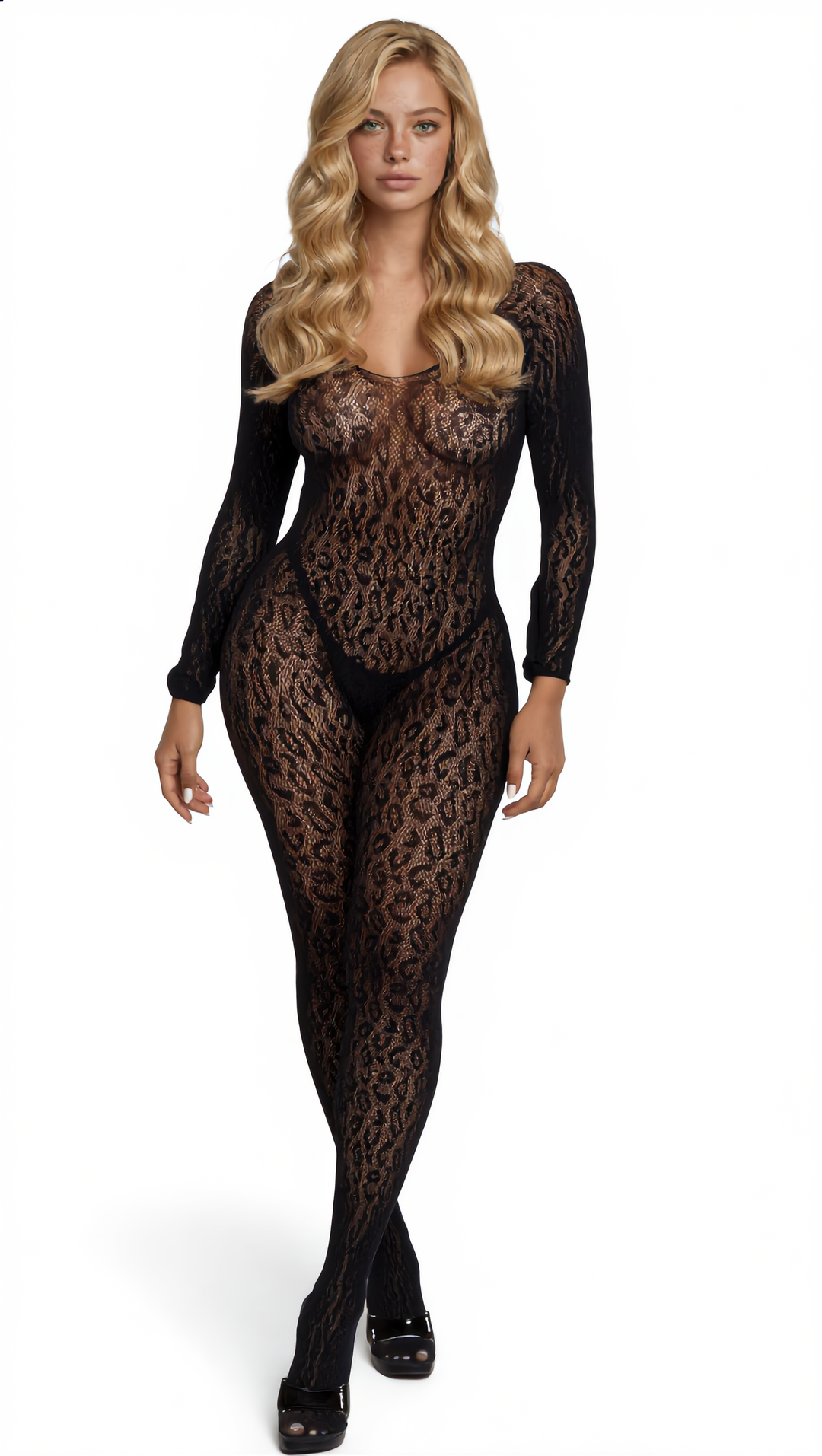 Animal Instinct Bodystocking | Love it Curvy modeled for Love It Curvy
