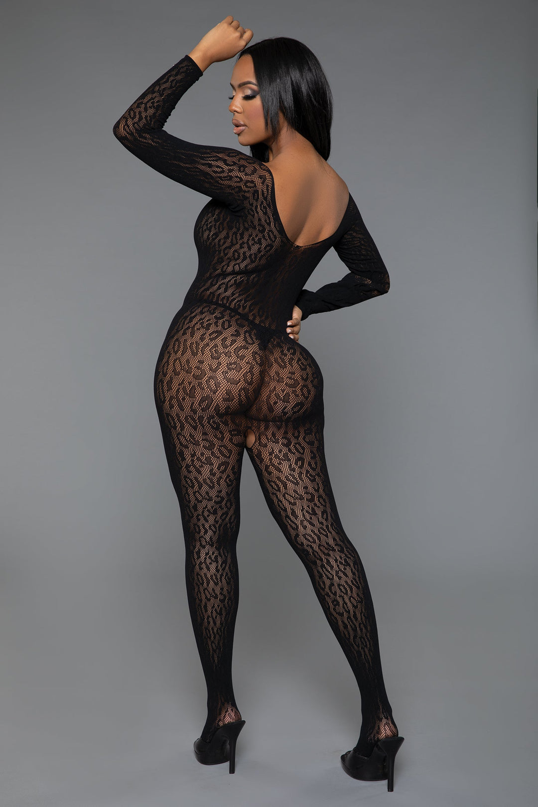 Animal Instinct Bodystocking | Love it Curvy modeled for Love It Curvy
