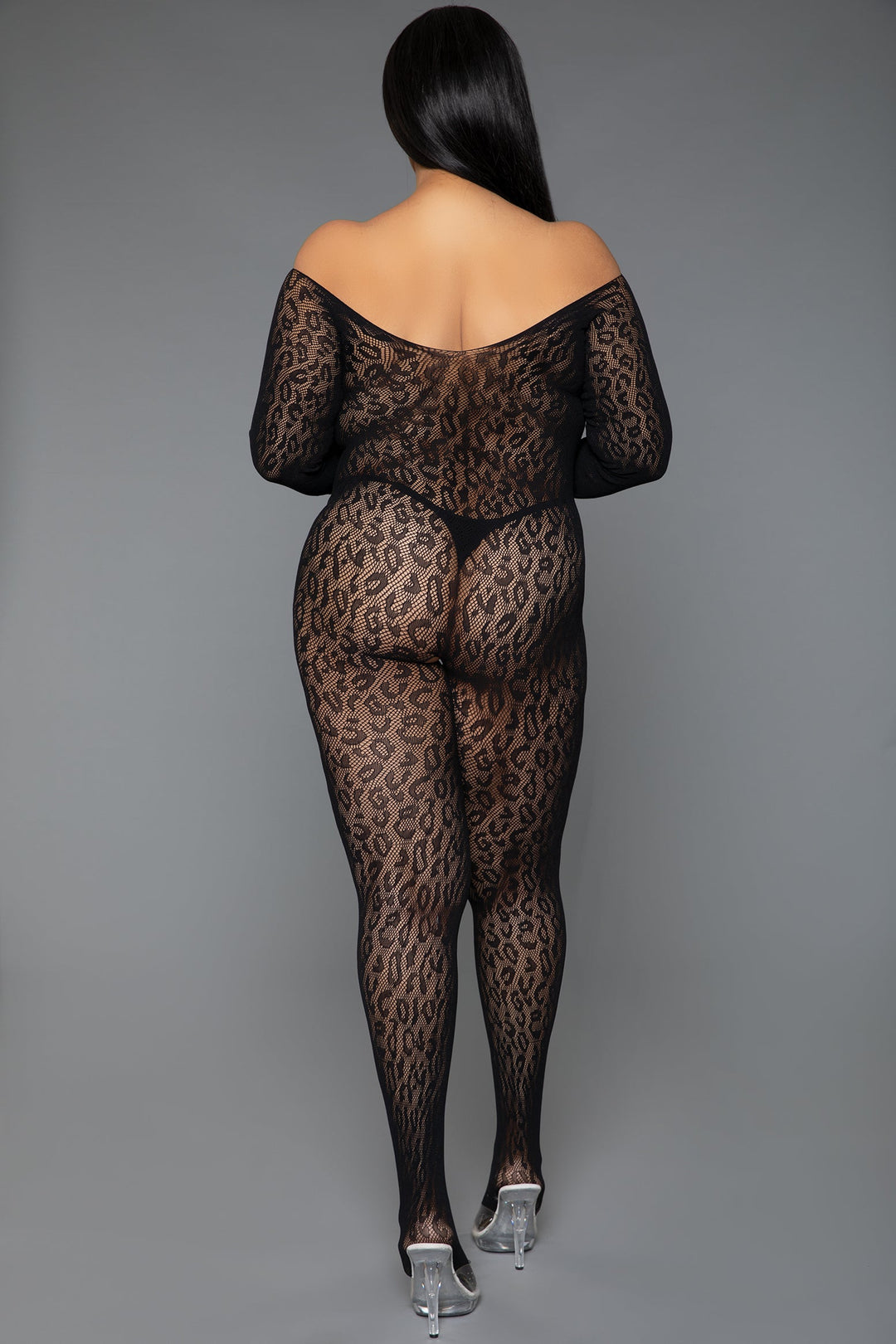Animal Instinct Bodystocking | Love it Curvy modeled for Love It Curvy