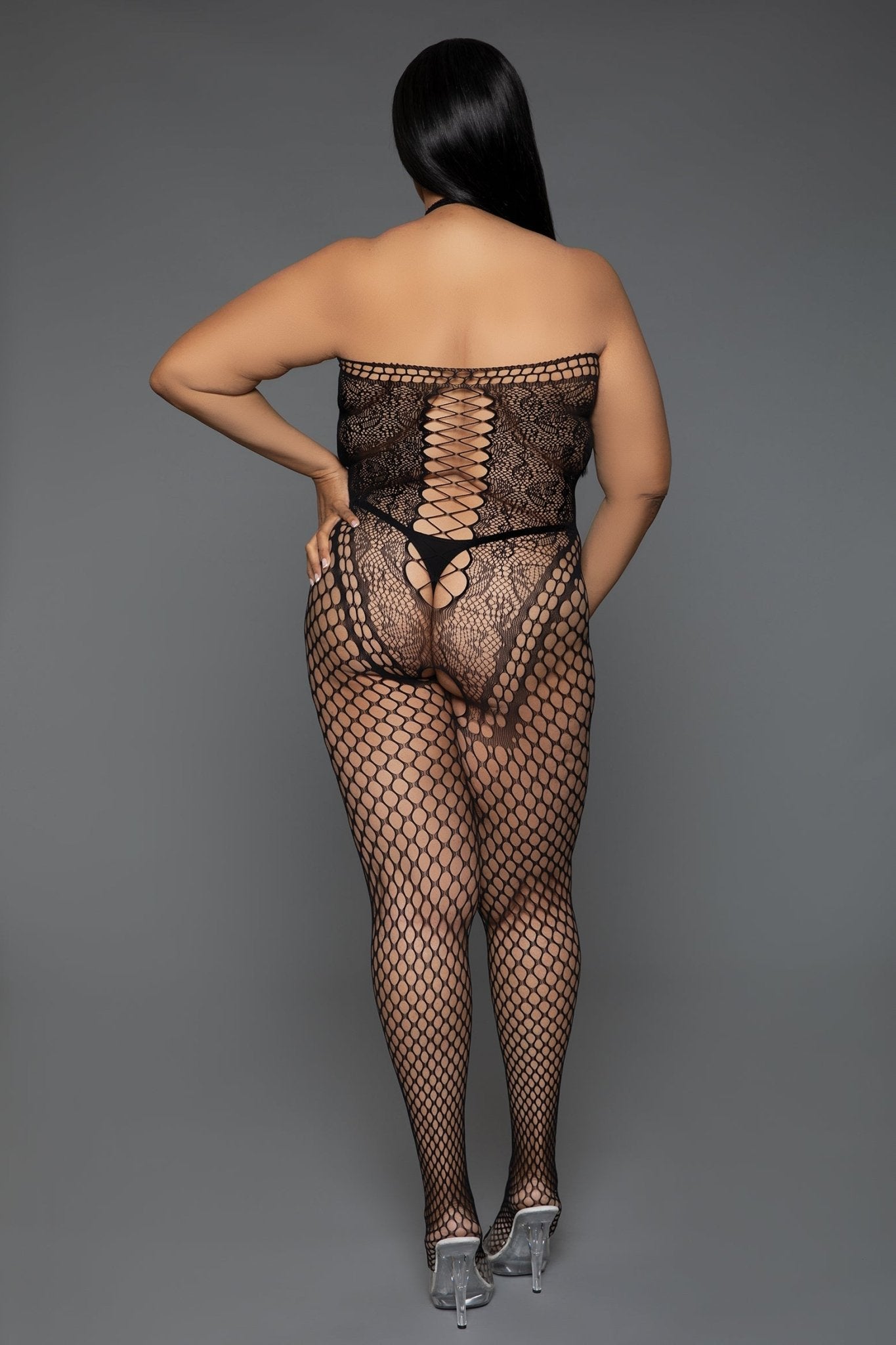 2372 Especially For You Bodystocking - 2372 - BLK - Q - Love it Curvy