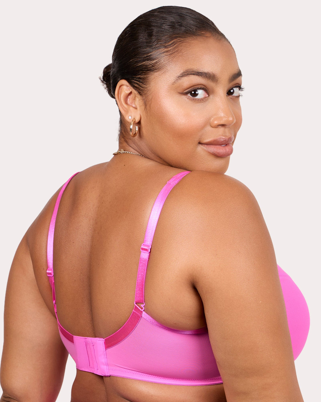 Sheer Mesh Plunge T-Shirt Bra - Fashion Colors | Love It Curvy