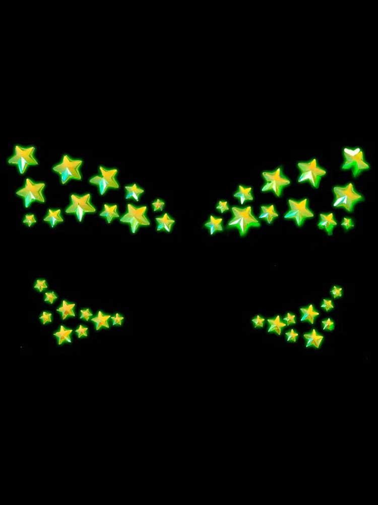 Celeste Glow in the Dark Face Jewels Sticker - Love it Curvy