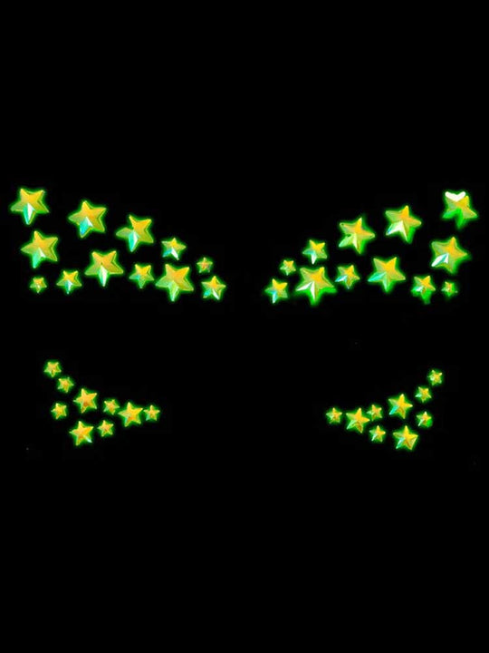 Celeste Glow in the Dark Face Jewels Sticker - Love it Curvy