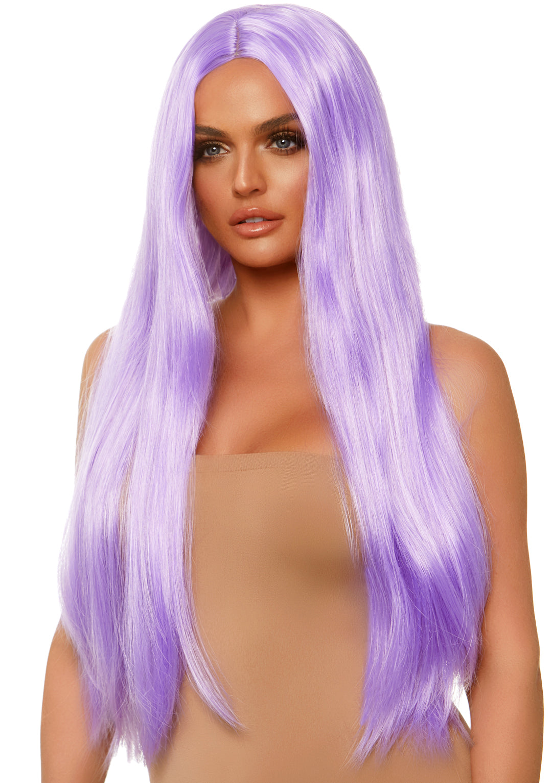 Long Straight Wig 33 Inch - Lavender - Love it Curvy