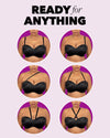 A promotional graphic with the text &