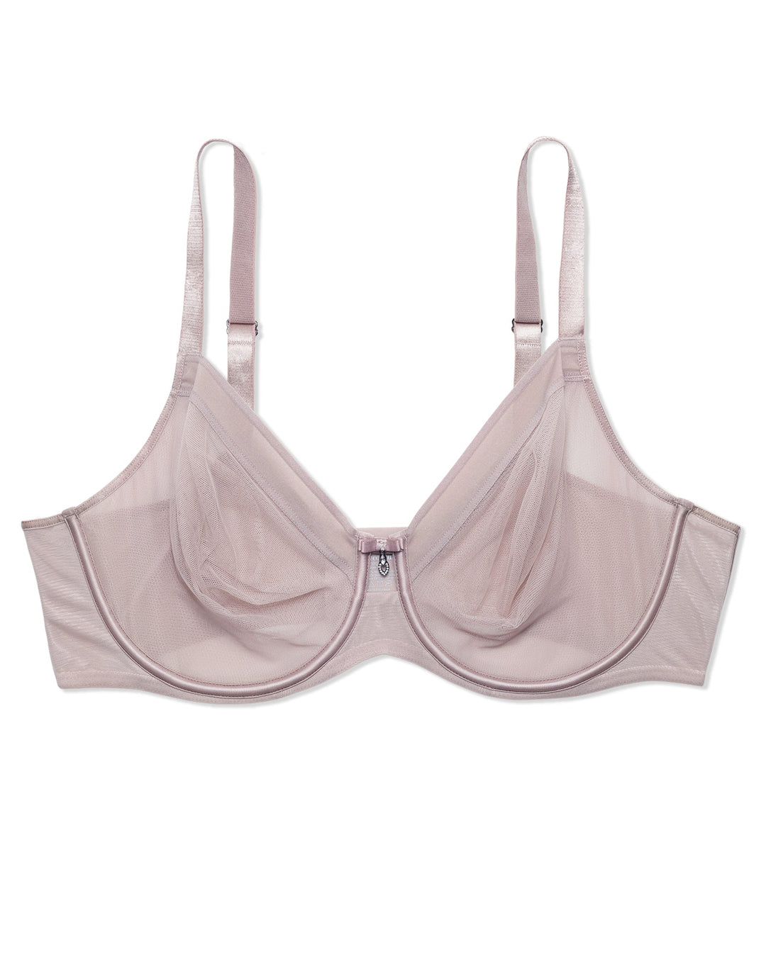 Sheer Mesh Full Coverage Unlined Underwire Bra | Love It Curvy