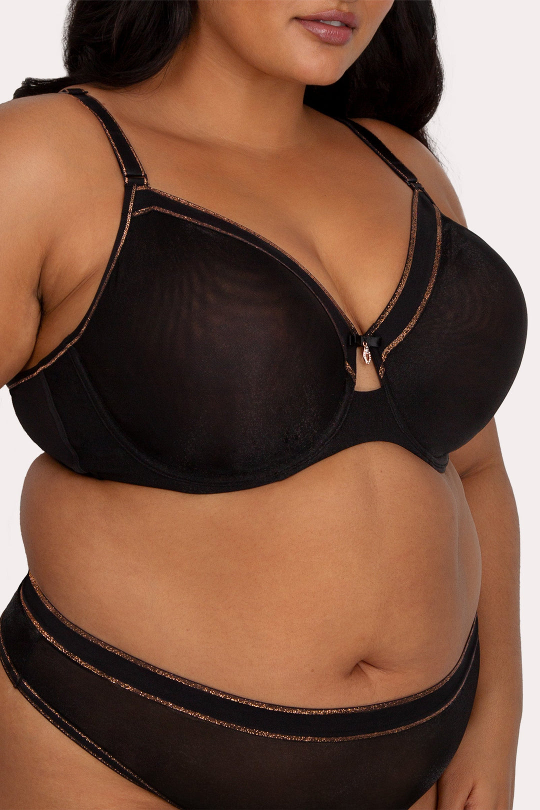 Shimmer Unlined Underwire Bra | Love It Curvy