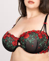 Embroidery Unlined Full Coverage Balconette Bra | Love It Curvy