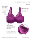 Sheer Mesh Plunge T-Shirt Bra - Fashion Colors | Love It Curvy