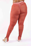 Plus Size Ruched Mesh Leggings | Love it Curvy
