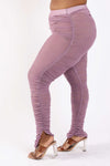 Plus Size Ruched Mesh Leggings | Love it Curvy
