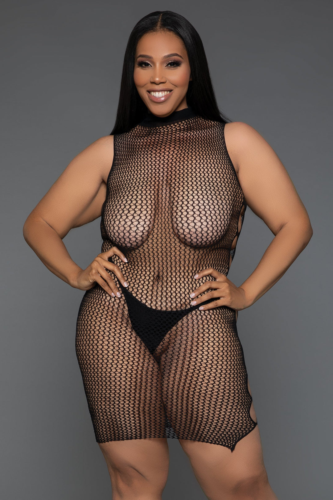 Come Over Here Minidress | Love it Curvy modeled for Love It Curvy
