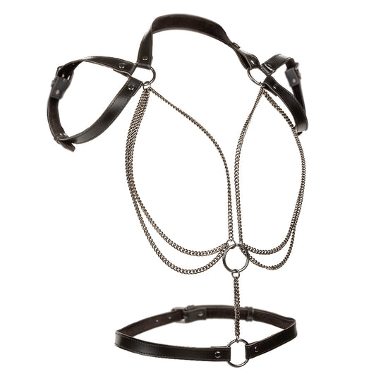 Euphoria Collection Plus Size Multi Chain Halter - Black - Love it Curvy