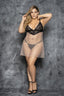 Plus Size Chic Sheer Babydoll with Lace Cups by Mapale at Love It Curvy